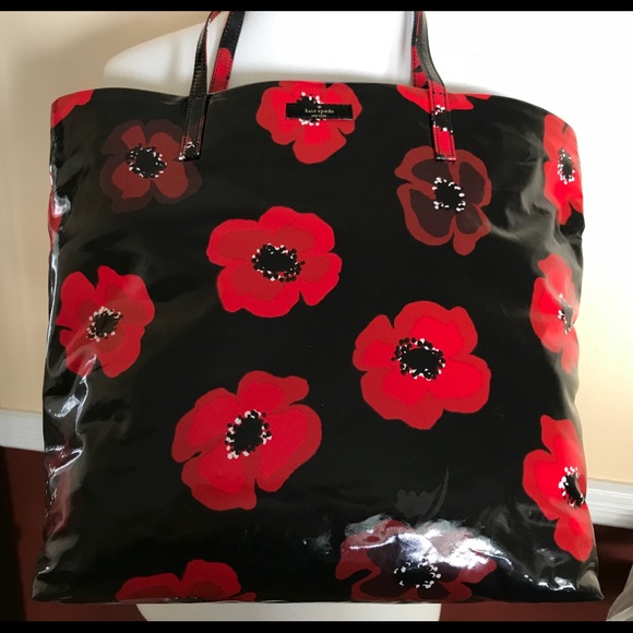 SOLD NWT Kate Spade Poppies Tote - Picture 4 of 8